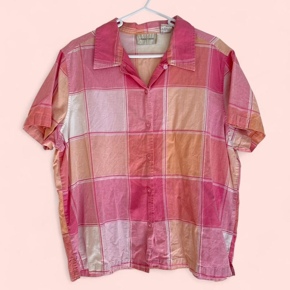 Unbranded Women's Pink and Orange Shirt